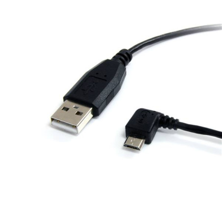 STARTECH CABLE MICRO USB 91CM ACODADO MOVILES Y TA