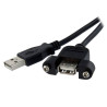 STARTECH CABLE 91CM USB 2.0 ALTA VELOCIDAD MONTAJE