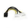 STARTECH CABLE 15CM ADAPTADOR ALIMENTACION LP4 A P