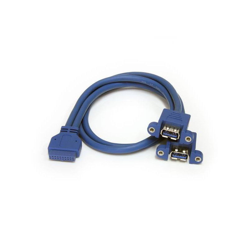 STARTECH CABLE EXTENSOR 50CM 2 PUERTOS USB 3.0 MON