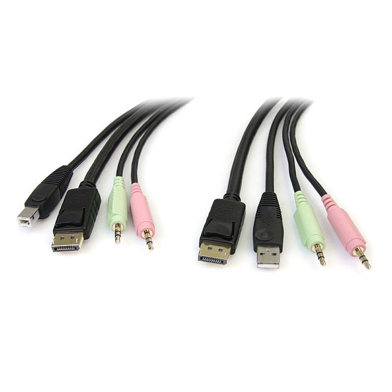 STARTECH CABLE CONMUTADOR KVM USB DISPLAYPORT® 4 E