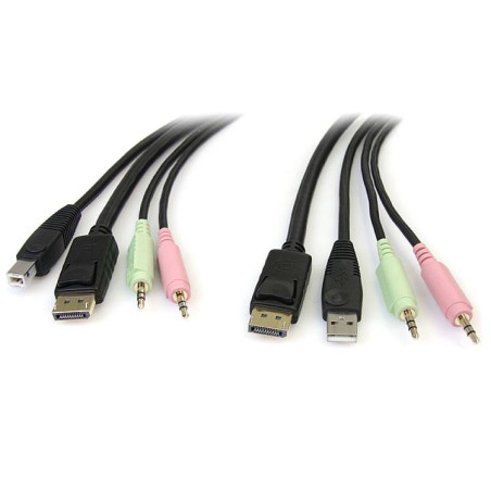 STARTECH CABLE CONMUTADOR KVM USB DISPLAYPORT® 4 E