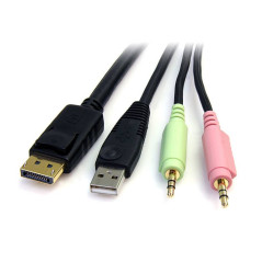 STARTECH CABLE CONMUTADOR KVM USB DISPLAYPORT® 4 E