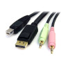 STARTECH CABLE CONMUTADOR KVM USB DISPLAYPORT® 4 E