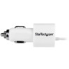 STARTECH CARGADOR USB 2 PUERTOS COCHE CON CABLE MI