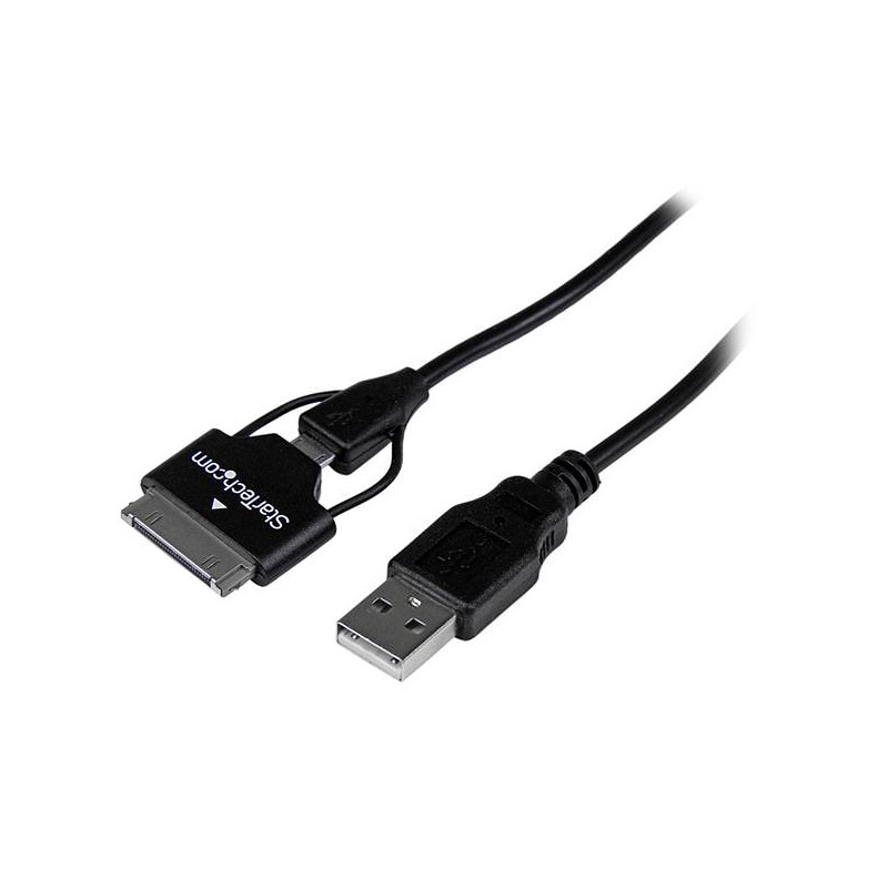 STARTECH CABLE USB 65CM COMBO CARGADOR TELEFONO MO