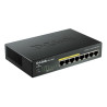 D-Link DGS-1008P - Conmutador  - sin gestionar - 8 x 10/100/1000 - sobremesa - 4 x PoE