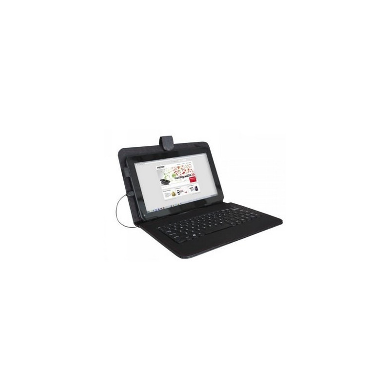 FUNDA TABLET APPROX 9" CON TECLADO USB NEGRA