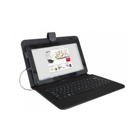 FUNDA TABLET APPROX 9" CON TECLADO USB NEGRA