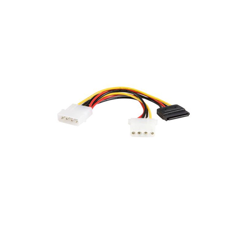 STARTECH CABLE ADAPTADOR 15CM LP4 A LP4 Y SATA