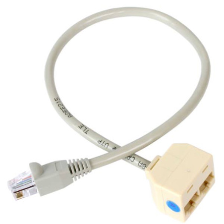 STARTECH ADAPTADOR DIVISOR RJ45 HEMBRA A MACHO