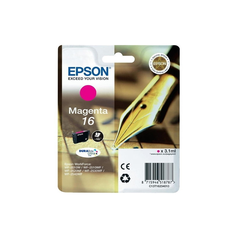 EPSON CARTUCHO MAGENTA 165 PAG. WF-2010W/2510WF/2520NF/2530WF/2540WF