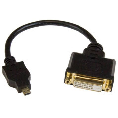 STARTECH ADAPTADOR CABLE 20CM MICRO HDMI A DVI-D