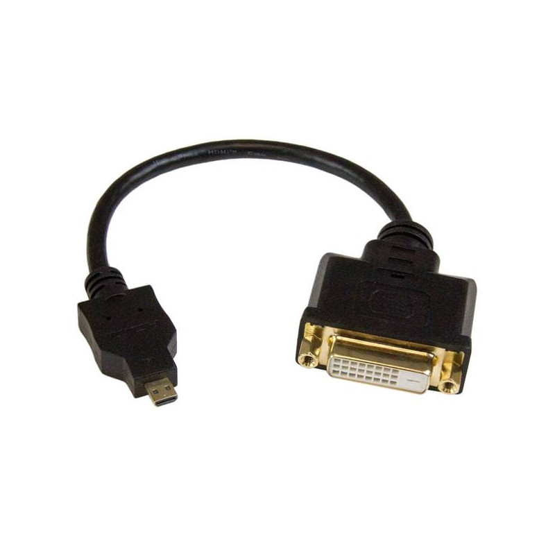 STARTECH ADAPTADOR CABLE 20CM MICRO HDMI A DVI-D