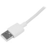 STARTECH CABLE 1M LIGHTNING O MICRO USB BLANCO