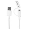 STARTECH CABLE 1M LIGHTNING O MICRO USB BLANCO