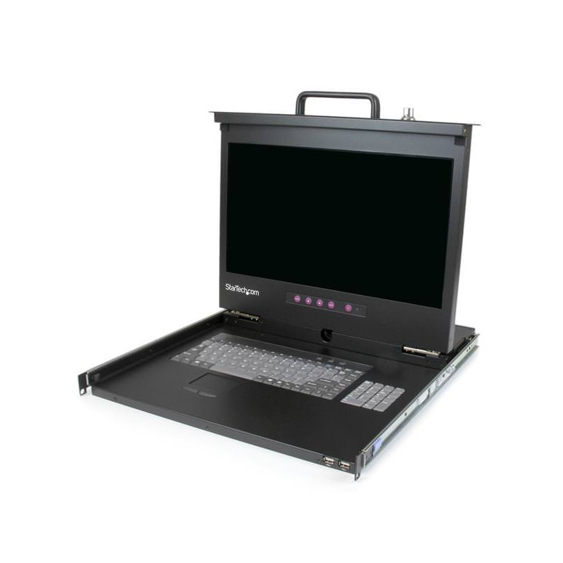 STARTECH CONSOLA 1U HUB USB LCD 17" 1080P KVM