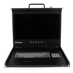 STARTECH CONSOLA 1U HUB USB LCD 17" 1080P KVM