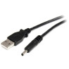 STARTECH CABLE 2M USB-A CONECTOR TIPO BARRIL H