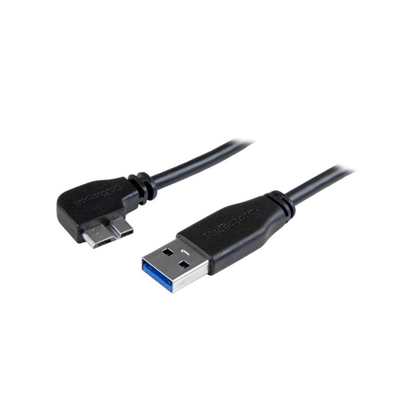 STARTECH CABLE 2M MICRO USB 3.0 ACODADO IZQUIERDA