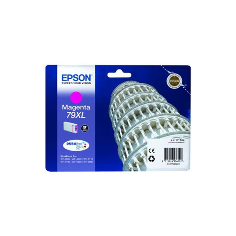 EPSON CARTUCHO MAGENTA 79XL CAPACIDAD 2.000 PAGINAS WF 46XX/51XX/56XX