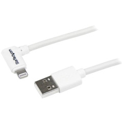 STARTECH CABLE 1M LIGHTNING ACODADO A USB BLANCO