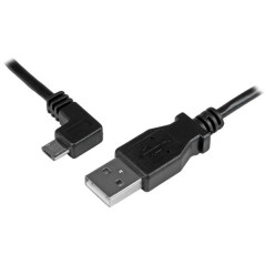 STARTECH CABLE 1M MICRO USB ACODADO IZQUIERDO