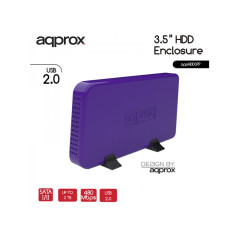 CAJA EXTERNA HDD 3.5" SATA-USB 3.0 APPROX MORADA