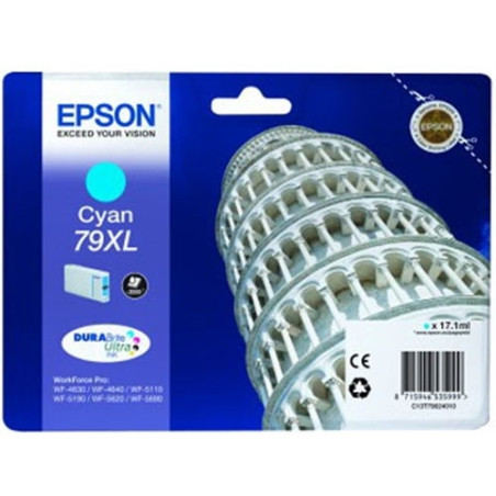 EPSON CARTUCHO CIAN 79XL CAPACIDAD 2.000 PAGINAS WF 46XX/51XX/56XX