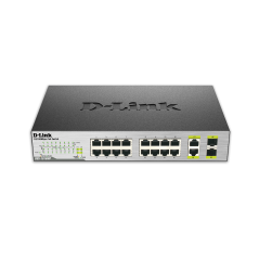 SWITCH D-LINK 16 PUERTOS 10-100 POE +2SFP