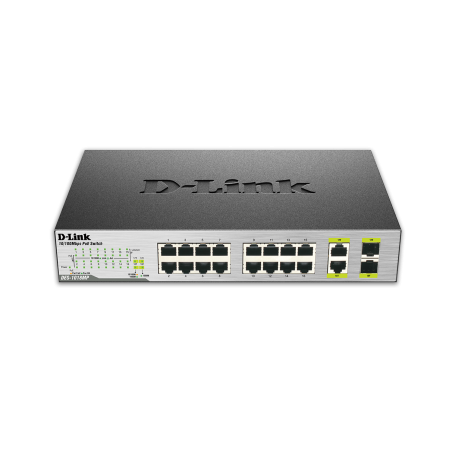 SWITCH D-LINK 16 PUERTOS 10-100 POE +2SFP