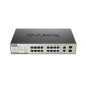 SWITCH D-LINK 16 PUERTOS 10-100 POE +2SFP