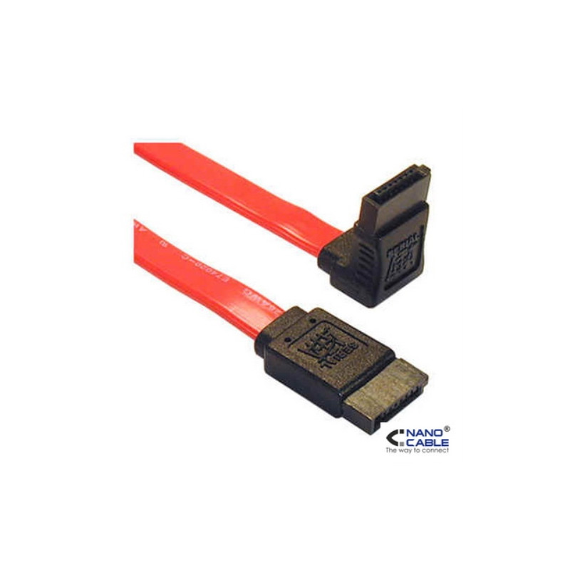 Nanocable - Cable SATA DATOS ACODADO de 0,5m