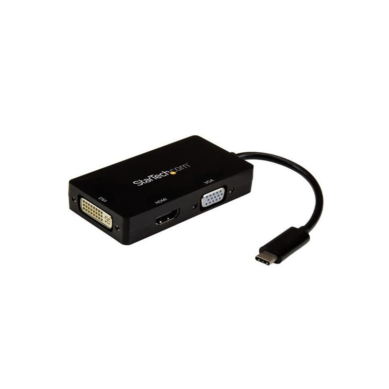 STARTECH ADAPTADOR GRÁFICO USB-C A HDMI DVI Y VGA