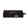 STARTECH ADAPTADOR GRÁFICO USB-C A HDMI DVI Y VGA