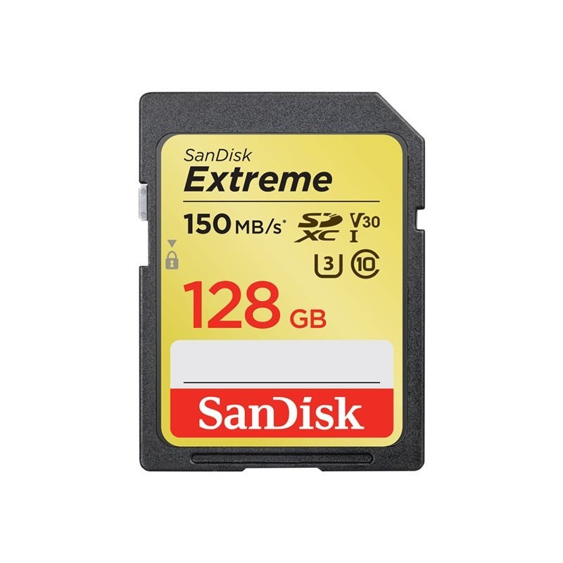 MEMORIA SD 128GB SANDISK EXTREME SDXC UHS-I 150MB