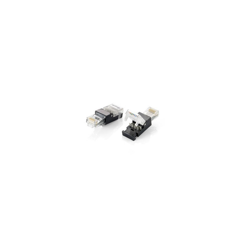 CONECTOR RJ45 CAT 6 EQUIP MODULAR TOOL-FREE 2 UNID