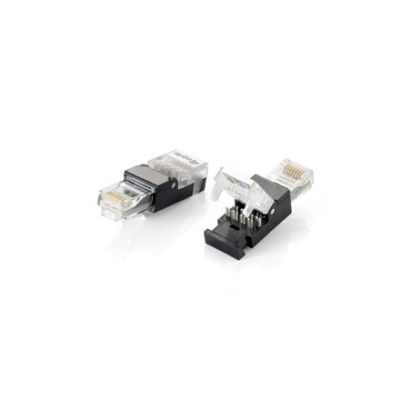 CONECTOR RJ45 CAT 6 EQUIP MODULAR TOOL-FREE 2 UNID