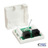 Nanocable - Roseta de superficie RJ45 CAT.5E UTP 2 tomas - color BLANCO