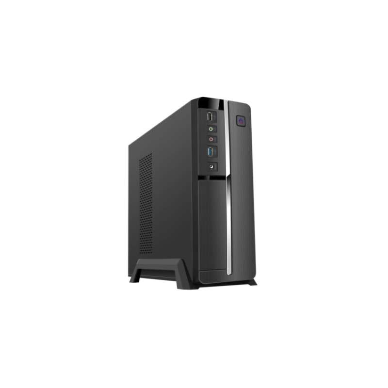 TooQ - Caja sobremesa microATX Slim 3005 U3 - SFX 500W - USB 3.0, 2.0 Audio, Micrófono - negro