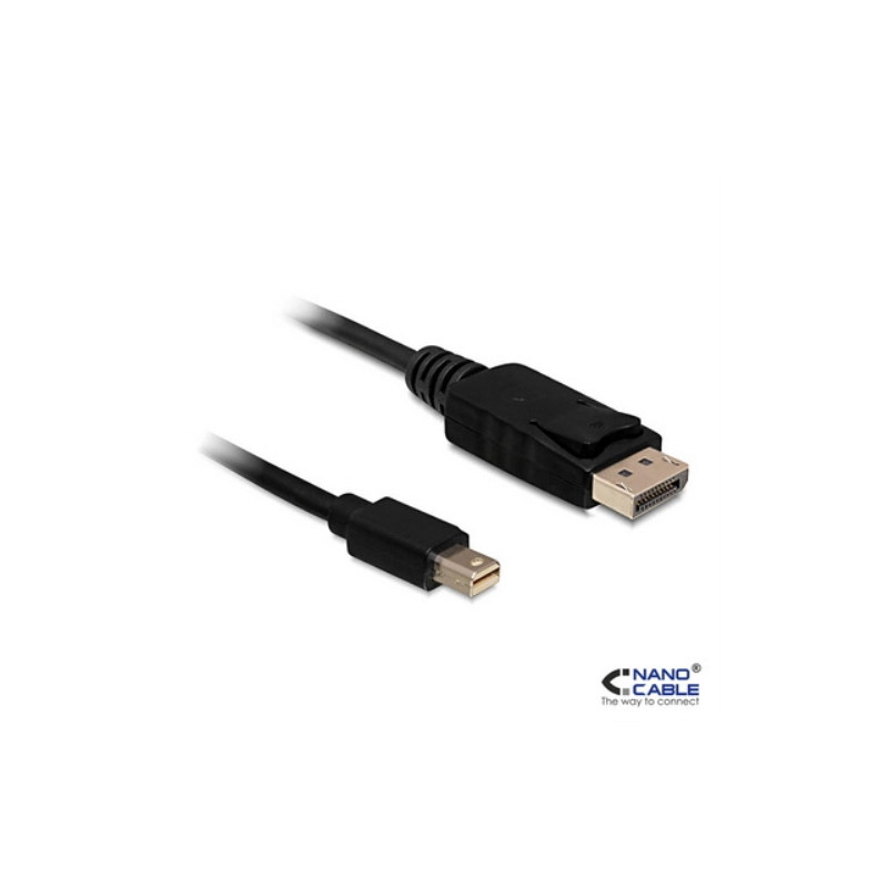 Nanocable - Cable Mini Displayport a Displayport macho-macho 2m