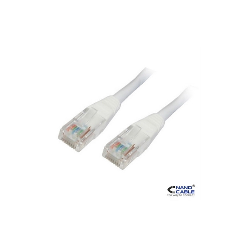 Nanocable - Cable de red latiguillo UTP CAT.5e de 5m - color Blanco