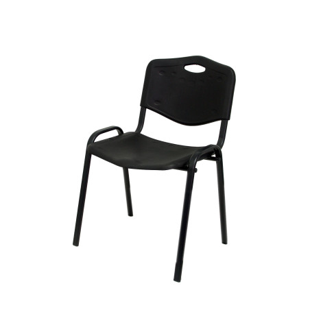 SILLA ROBLEDO PLÁSTICO NEGRO