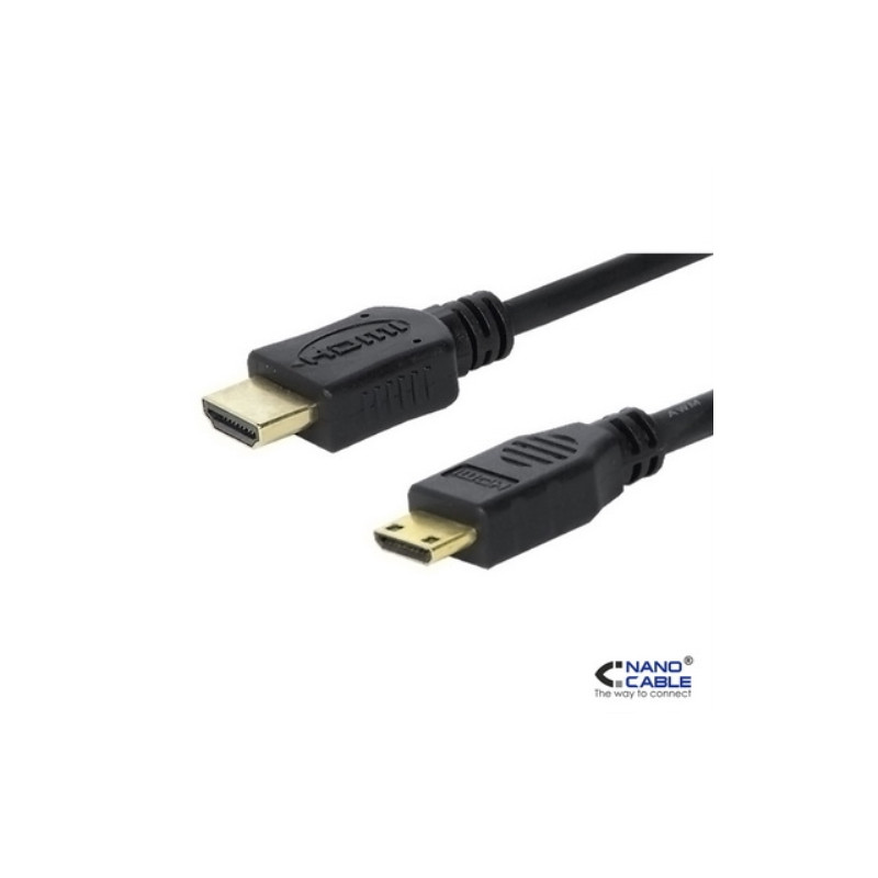 Nanocable - Cable HDMI A MINI HDMI V1.3 de 1,8m conexión A/M-C/M - Para tablets, etc