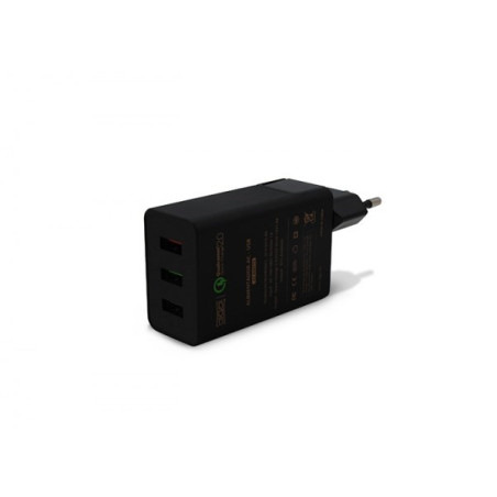 CARGADOR 3GO HOGAR USB 1QC+2USB OEM*