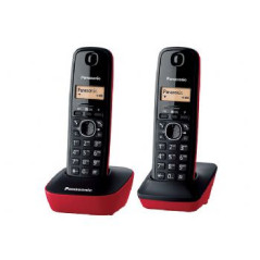 TELEFONO PANASONIC KX-TG1612SP DUO ROJO