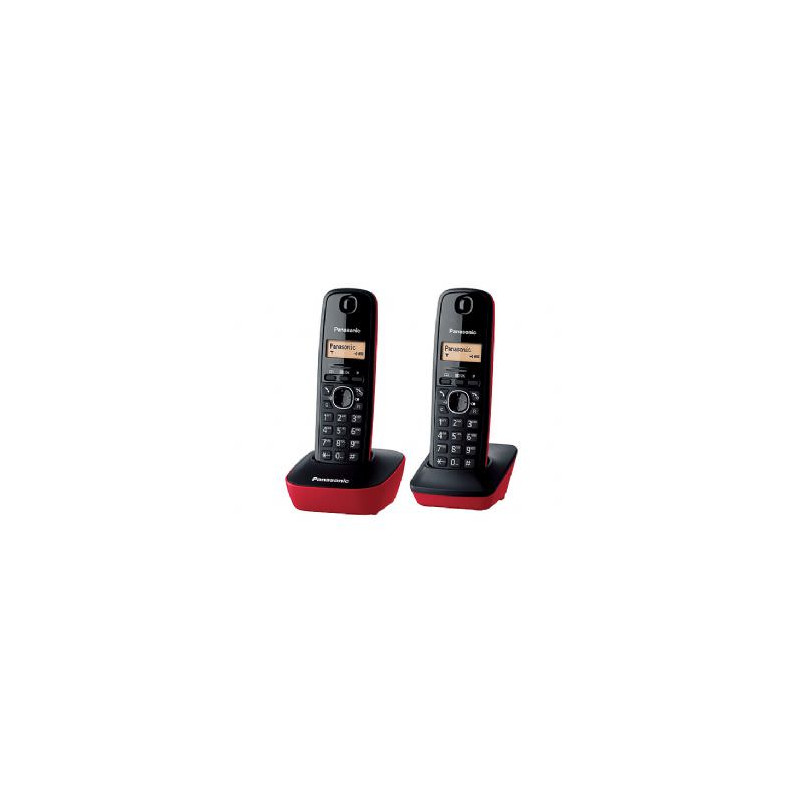 TELEFONO PANASONIC KX-TG1612SP DUO ROJO