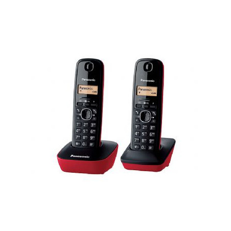 TELEFONO PANASONIC KX-TG1612SP DUO ROJO