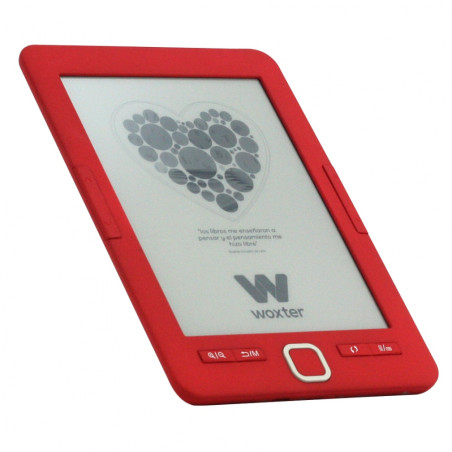 E-BOOK WOXTER SCRIBA 195 6" 4GB E-INK ROJO