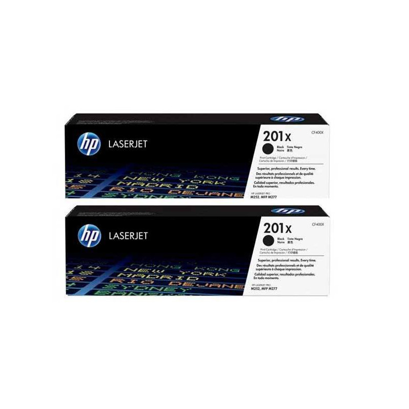 TONER HP 201X CF400XD NEGRO PACK DE 2 UNIDADES